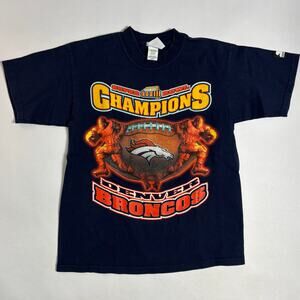 Vintage Denver Broncos Super Bowl XXXIII L Youth or S Cotton Starter 1999 Y2K